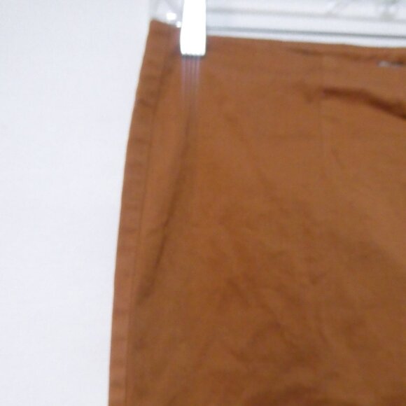 M&S COLLECTION | UK 12 | Stylish Brown Straight Leg Capris - Picture 2 of 16